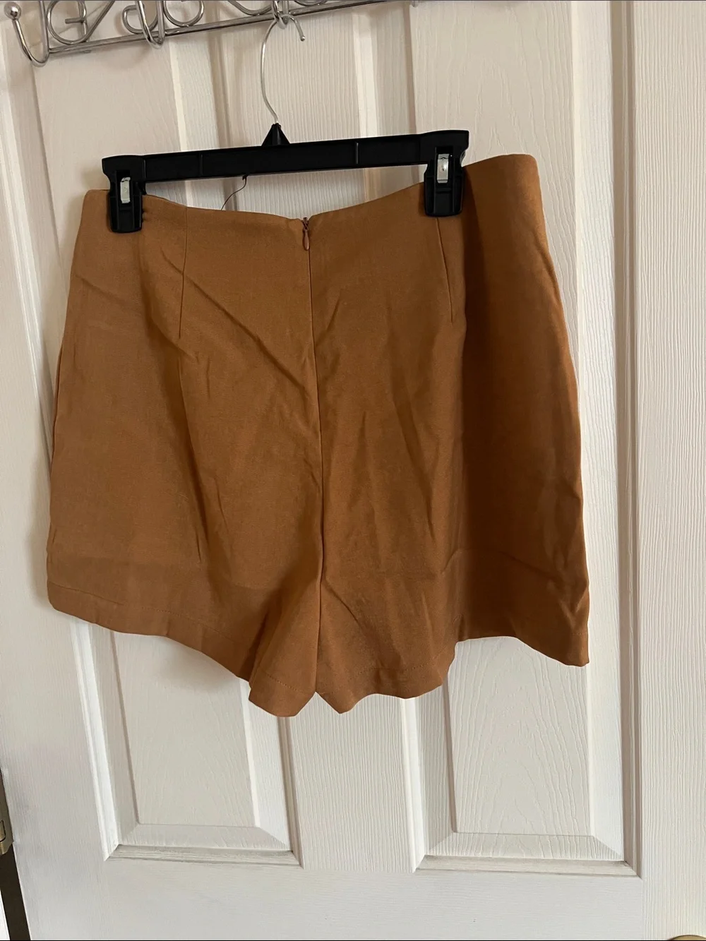 Lulu's Camel Brown Double-Breasted Skort